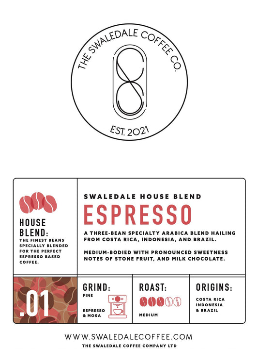 Swaledale House Espresso Blend - Swaledalecoffee