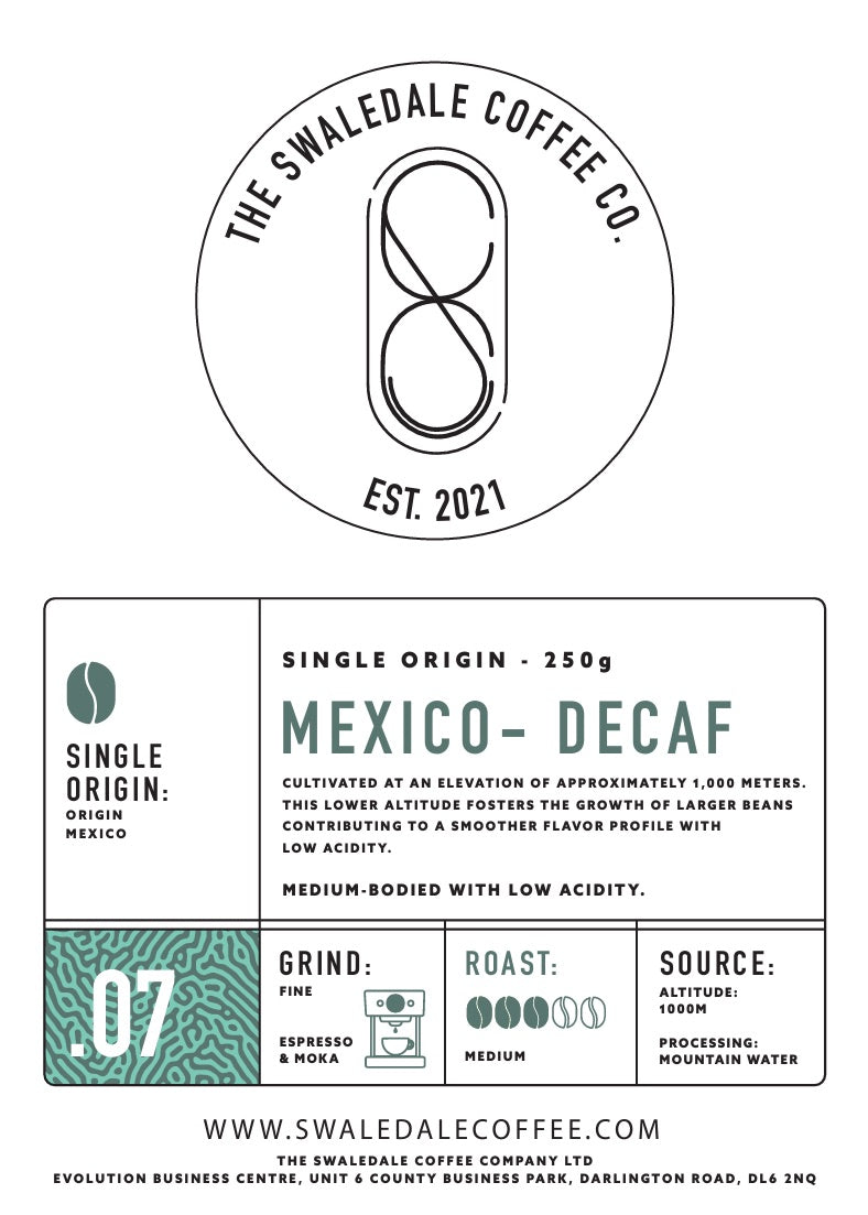 07 - Swaledale Single Origin - Mexico Decaf